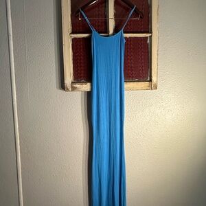 Elegant Blue Maxi Dress